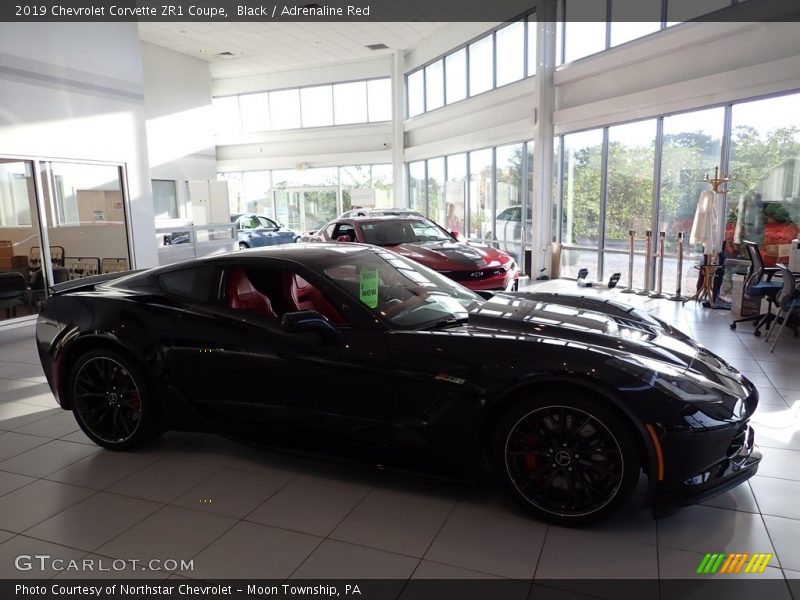 Black / Adrenaline Red 2019 Chevrolet Corvette ZR1 Coupe