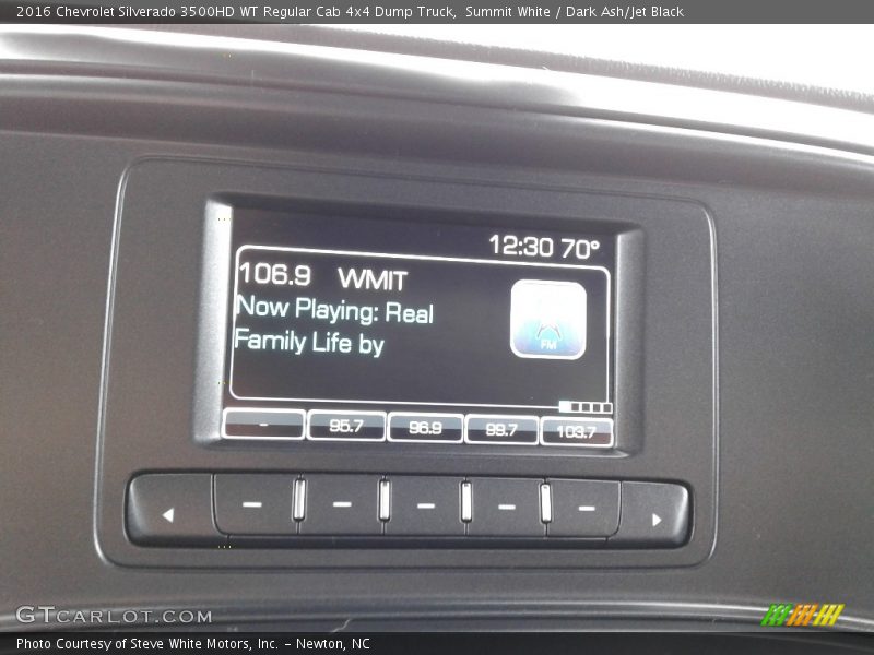 Controls of 2016 Silverado 3500HD WT Regular Cab 4x4 Dump Truck