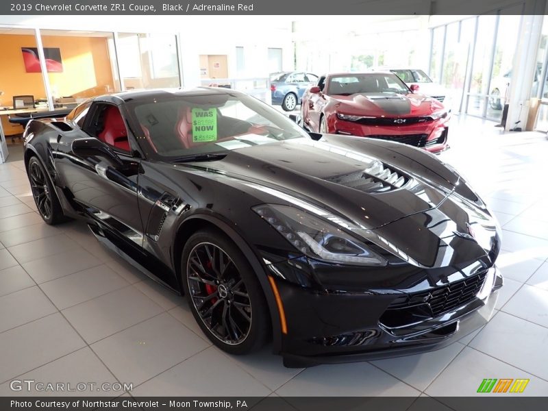 Black / Adrenaline Red 2019 Chevrolet Corvette ZR1 Coupe