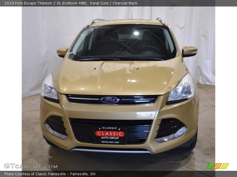 Karat Gold / Charcoal Black 2014 Ford Escape Titanium 2.0L EcoBoost 4WD