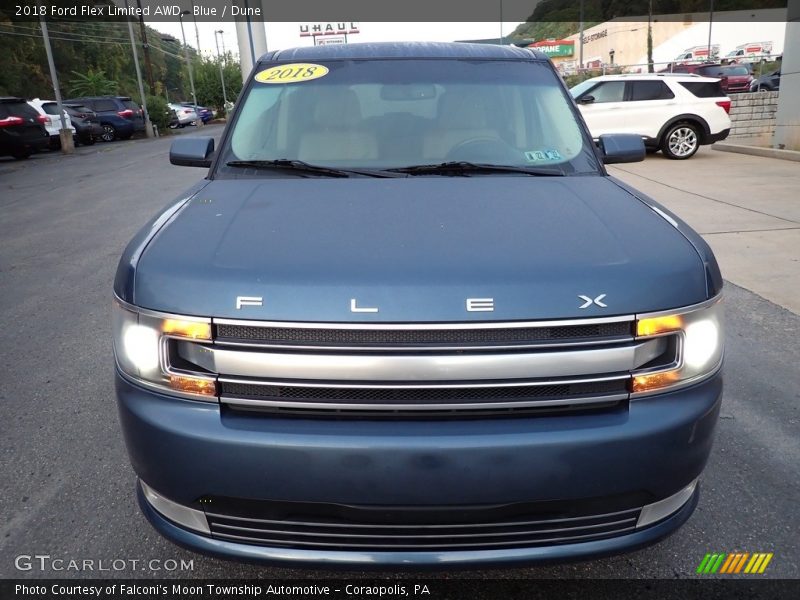 Blue / Dune 2018 Ford Flex Limited AWD
