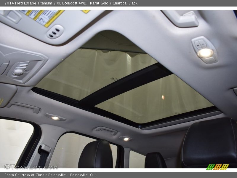 Karat Gold / Charcoal Black 2014 Ford Escape Titanium 2.0L EcoBoost 4WD