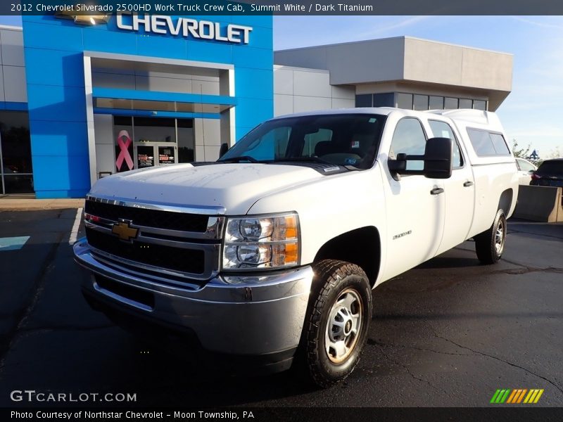 Summit White / Dark Titanium 2012 Chevrolet Silverado 2500HD Work Truck Crew Cab