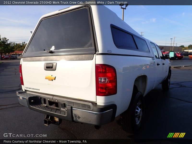 Summit White / Dark Titanium 2012 Chevrolet Silverado 2500HD Work Truck Crew Cab