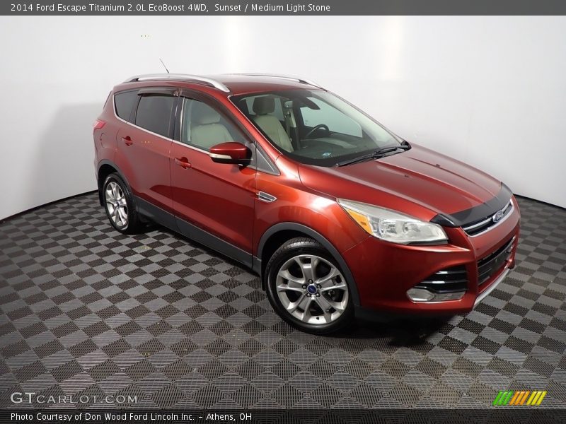 Sunset / Medium Light Stone 2014 Ford Escape Titanium 2.0L EcoBoost 4WD