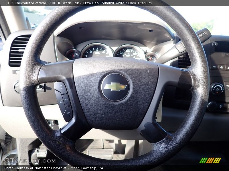 Summit White / Dark Titanium 2012 Chevrolet Silverado 2500HD Work Truck Crew Cab