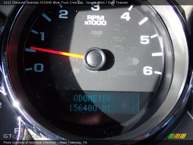 Summit White / Dark Titanium 2012 Chevrolet Silverado 2500HD Work Truck Crew Cab