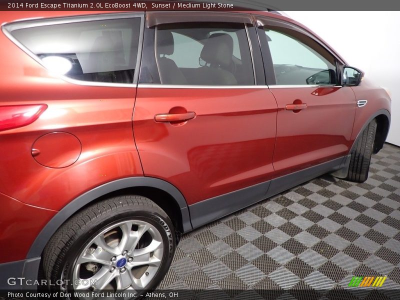 Sunset / Medium Light Stone 2014 Ford Escape Titanium 2.0L EcoBoost 4WD