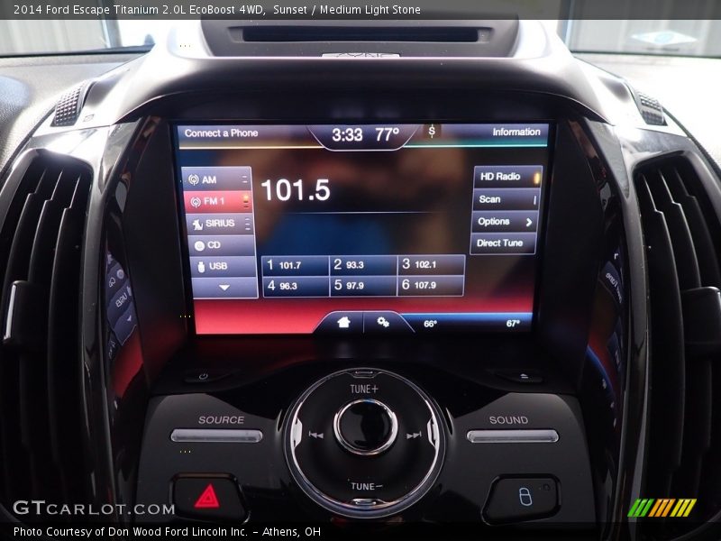 Sunset / Medium Light Stone 2014 Ford Escape Titanium 2.0L EcoBoost 4WD