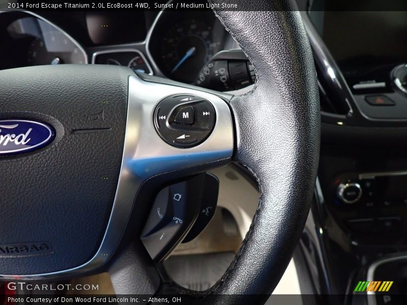 Sunset / Medium Light Stone 2014 Ford Escape Titanium 2.0L EcoBoost 4WD