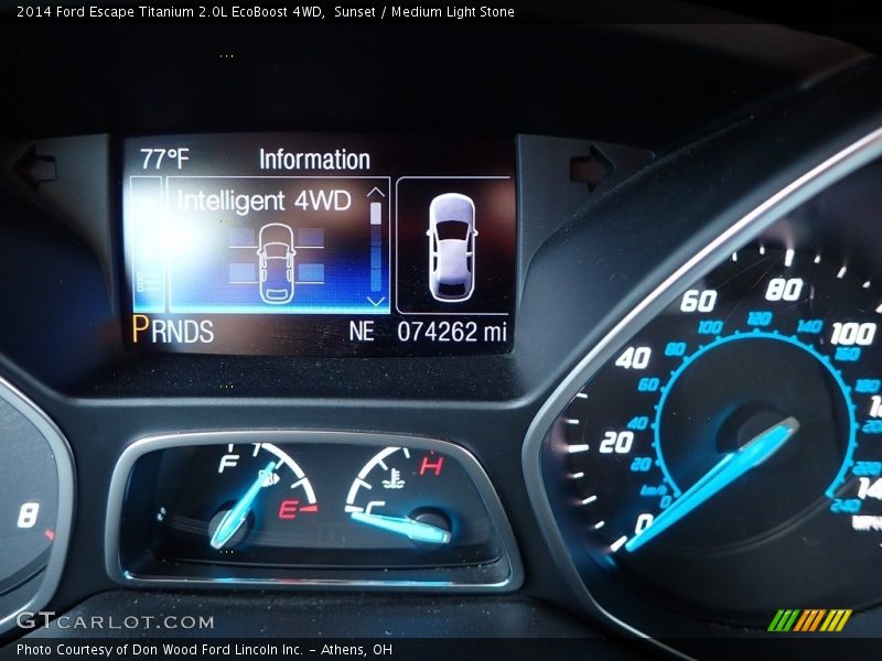 Sunset / Medium Light Stone 2014 Ford Escape Titanium 2.0L EcoBoost 4WD
