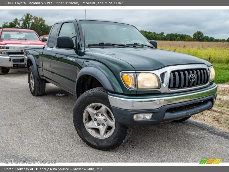 Imperial Jade Mica / Oak 2004 Toyota Tacoma V6 PreRunner Xtracab