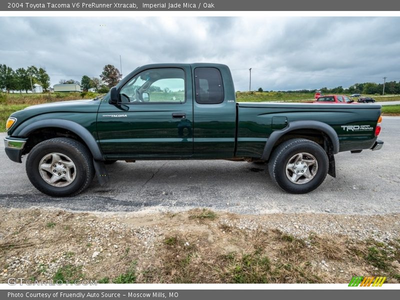 Imperial Jade Mica / Oak 2004 Toyota Tacoma V6 PreRunner Xtracab