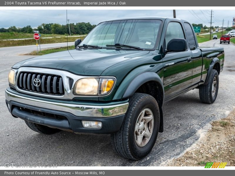 Imperial Jade Mica / Oak 2004 Toyota Tacoma V6 PreRunner Xtracab