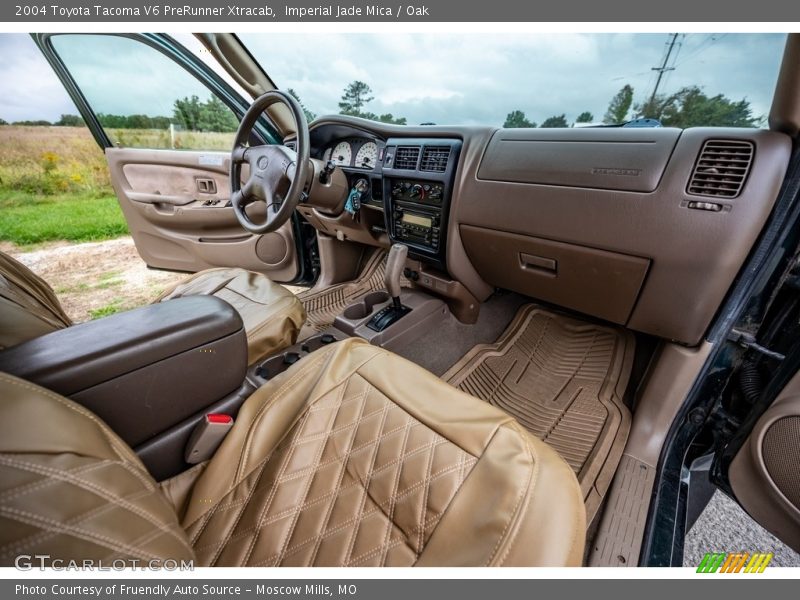 Imperial Jade Mica / Oak 2004 Toyota Tacoma V6 PreRunner Xtracab