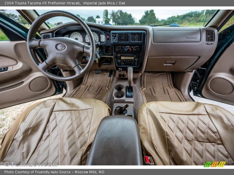 Imperial Jade Mica / Oak 2004 Toyota Tacoma V6 PreRunner Xtracab