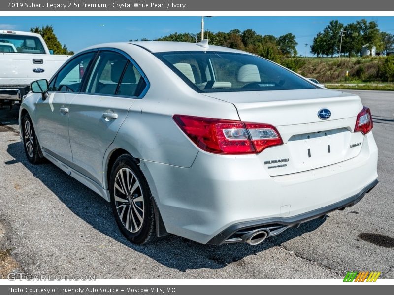 Crystal White Pearl / Ivory 2019 Subaru Legacy 2.5i Premium