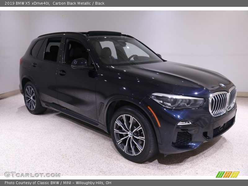Carbon Black Metallic / Black 2019 BMW X5 xDrive40i