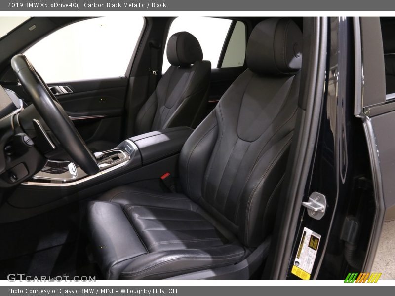 Carbon Black Metallic / Black 2019 BMW X5 xDrive40i