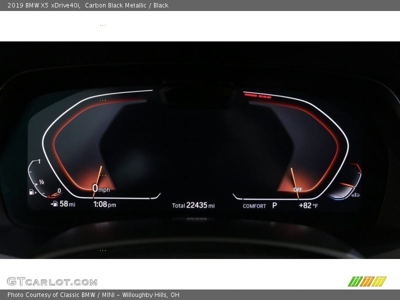 Carbon Black Metallic / Black 2019 BMW X5 xDrive40i