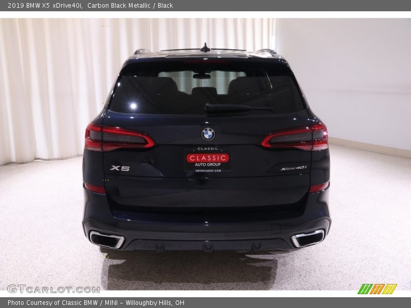 Carbon Black Metallic / Black 2019 BMW X5 xDrive40i
