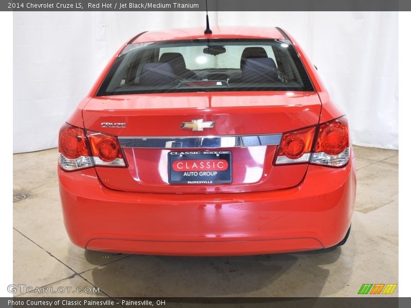 Red Hot / Jet Black/Medium Titanium 2014 Chevrolet Cruze LS