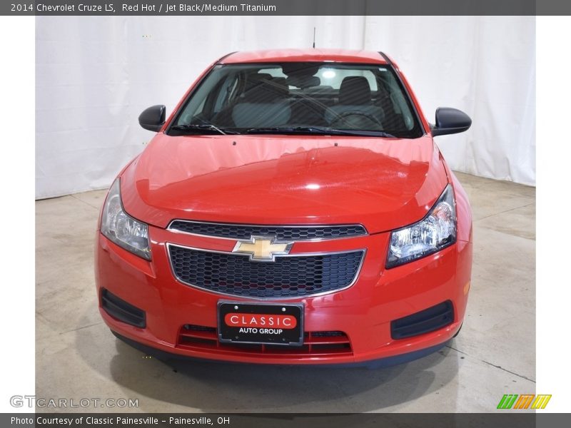 Red Hot / Jet Black/Medium Titanium 2014 Chevrolet Cruze LS