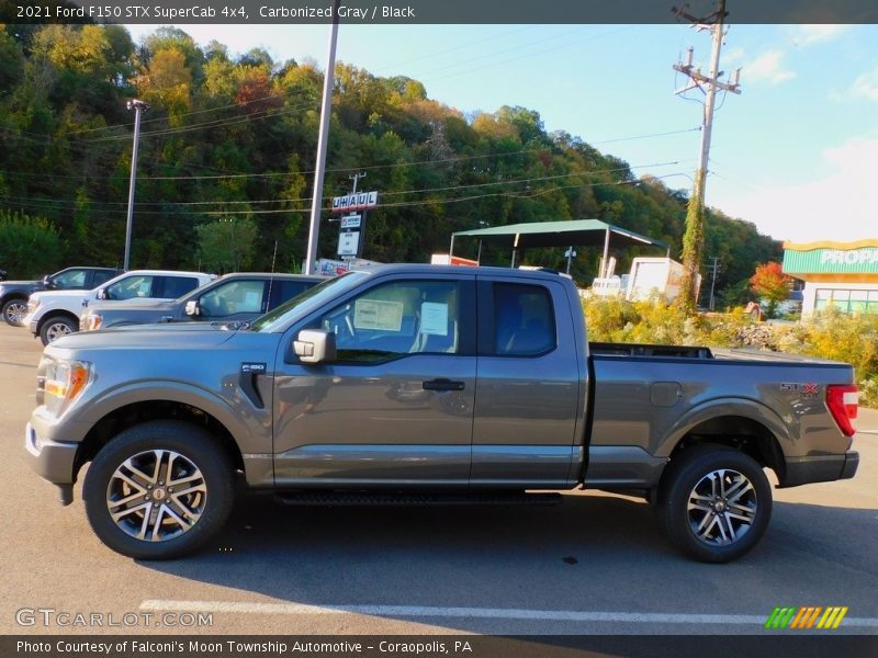 Carbonized Gray / Black 2021 Ford F150 STX SuperCab 4x4