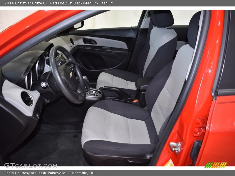 Red Hot / Jet Black/Medium Titanium 2014 Chevrolet Cruze LS