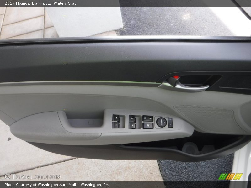 White / Gray 2017 Hyundai Elantra SE
