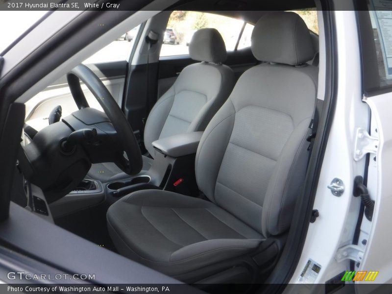White / Gray 2017 Hyundai Elantra SE