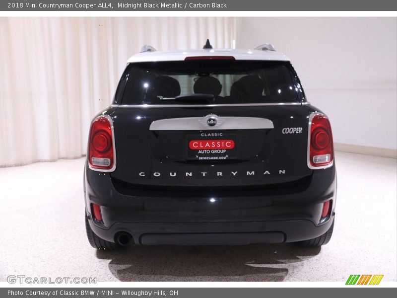 Midnight Black Metallic / Carbon Black 2018 Mini Countryman Cooper ALL4