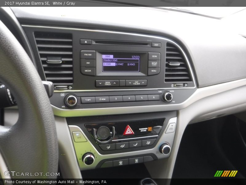 White / Gray 2017 Hyundai Elantra SE