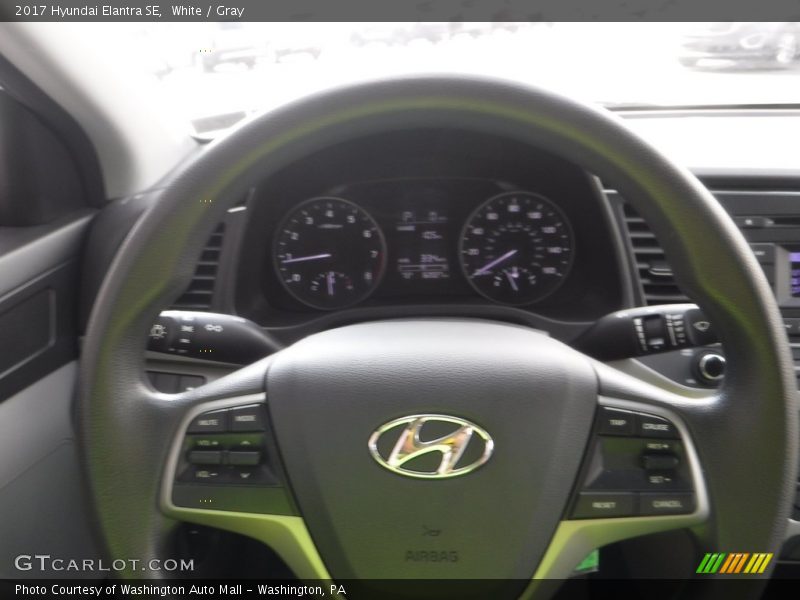 White / Gray 2017 Hyundai Elantra SE
