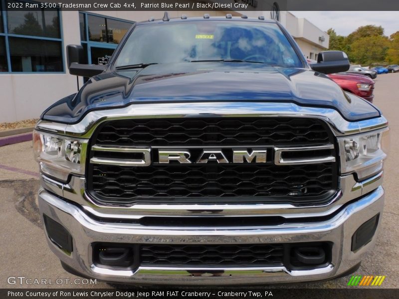 Patriot Blue Pearl / Black/Diesel Gray 2022 Ram 3500 Tradesman Crew Cab 4x4