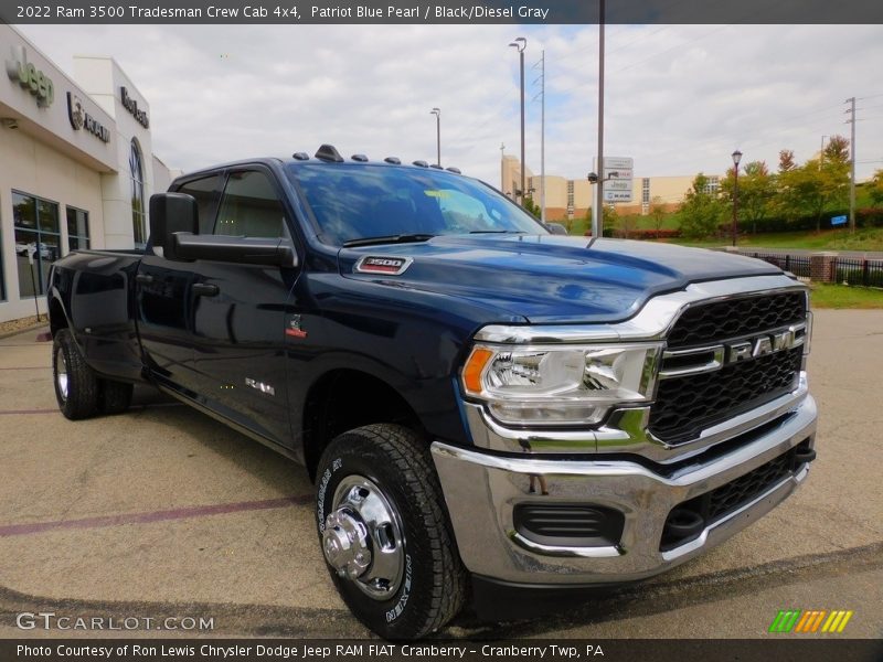 Patriot Blue Pearl / Black/Diesel Gray 2022 Ram 3500 Tradesman Crew Cab 4x4