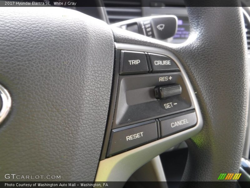 White / Gray 2017 Hyundai Elantra SE