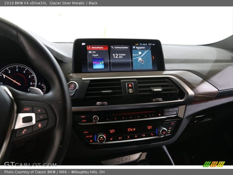 Glacier Silver Metallic / Black 2019 BMW X4 xDrive30i