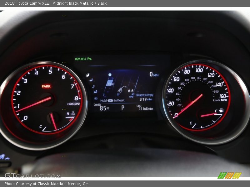 Midnight Black Metallic / Black 2018 Toyota Camry XLE