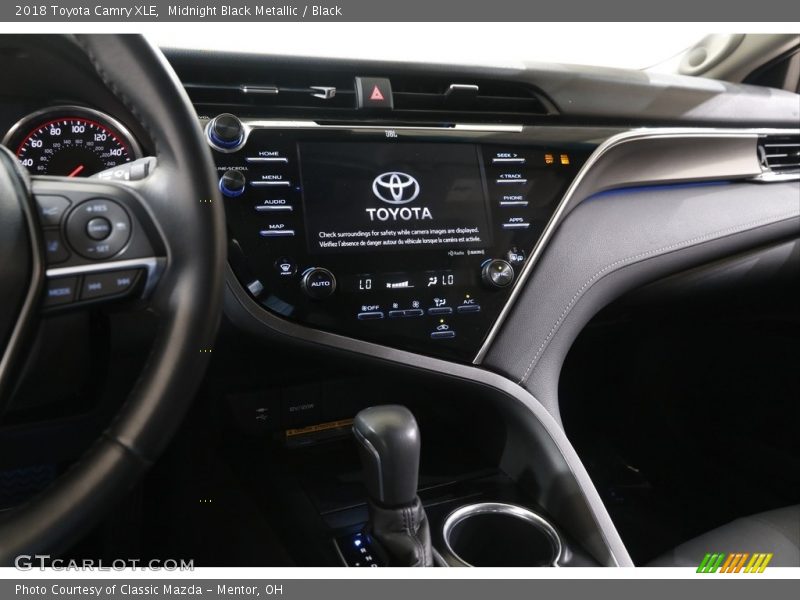 Midnight Black Metallic / Black 2018 Toyota Camry XLE