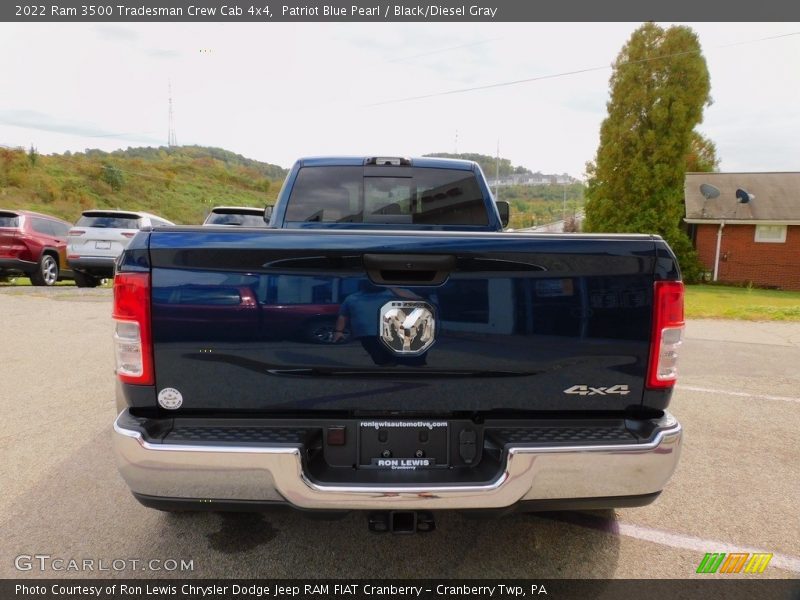Patriot Blue Pearl / Black/Diesel Gray 2022 Ram 3500 Tradesman Crew Cab 4x4