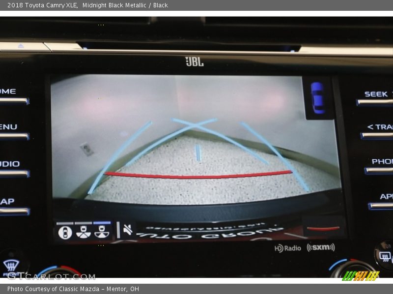 Midnight Black Metallic / Black 2018 Toyota Camry XLE
