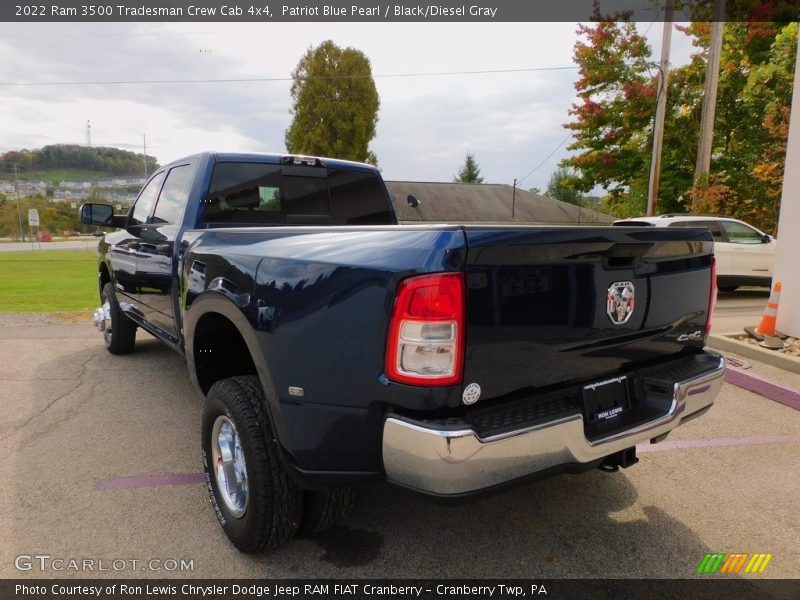 Patriot Blue Pearl / Black/Diesel Gray 2022 Ram 3500 Tradesman Crew Cab 4x4