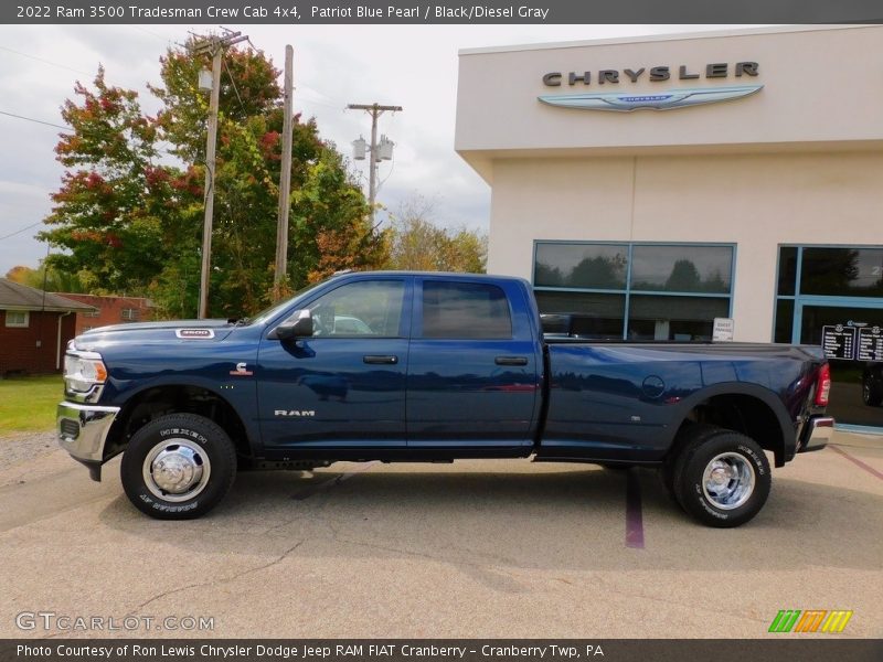 Patriot Blue Pearl / Black/Diesel Gray 2022 Ram 3500 Tradesman Crew Cab 4x4