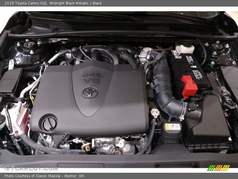 Midnight Black Metallic / Black 2018 Toyota Camry XLE
