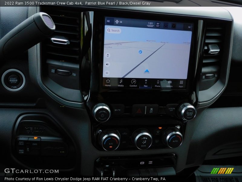 Patriot Blue Pearl / Black/Diesel Gray 2022 Ram 3500 Tradesman Crew Cab 4x4