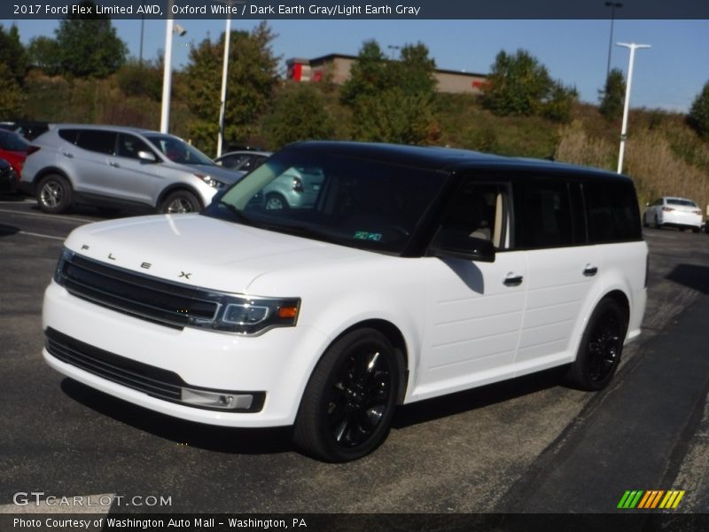 Oxford White / Dark Earth Gray/Light Earth Gray 2017 Ford Flex Limited AWD
