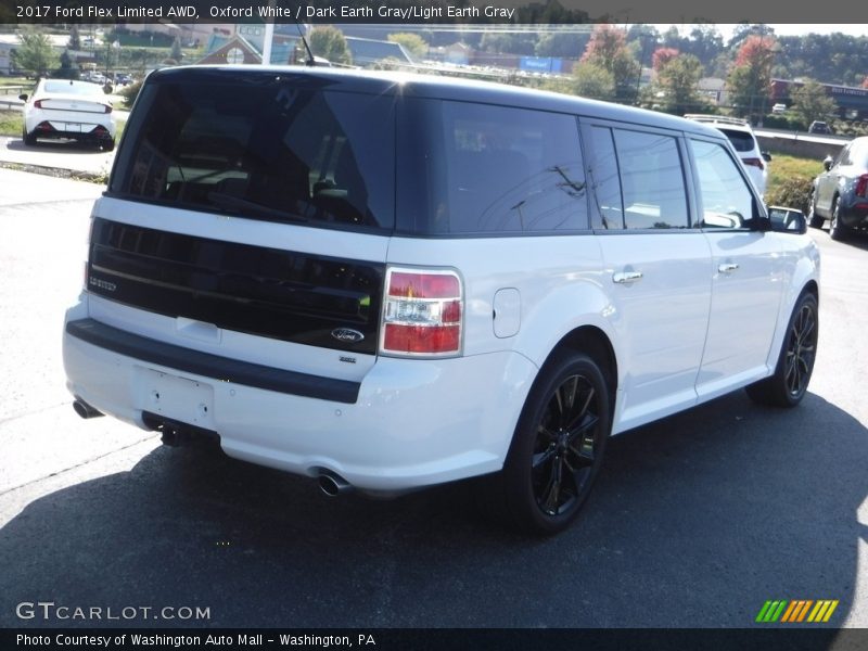 Oxford White / Dark Earth Gray/Light Earth Gray 2017 Ford Flex Limited AWD