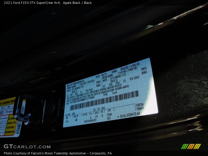 Agate Black / Black 2021 Ford F150 STX SuperCrew 4x4