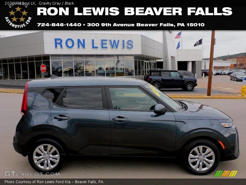 Gravity Gray / Black 2020 Kia Soul LX